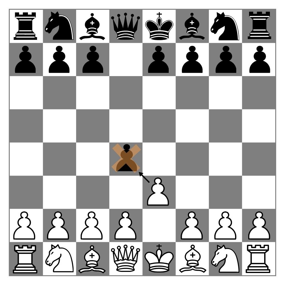 pawn attacks diagonal